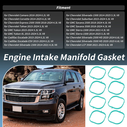 Intake Manifold Gasket Runner Seals for Chevrolet Tahoe (2015–2024)