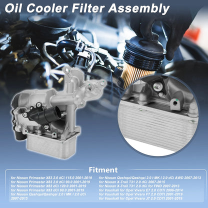 Engine Oil Filter Housing for Nissan Primastar X83 (2001–2019) No. 8200781898