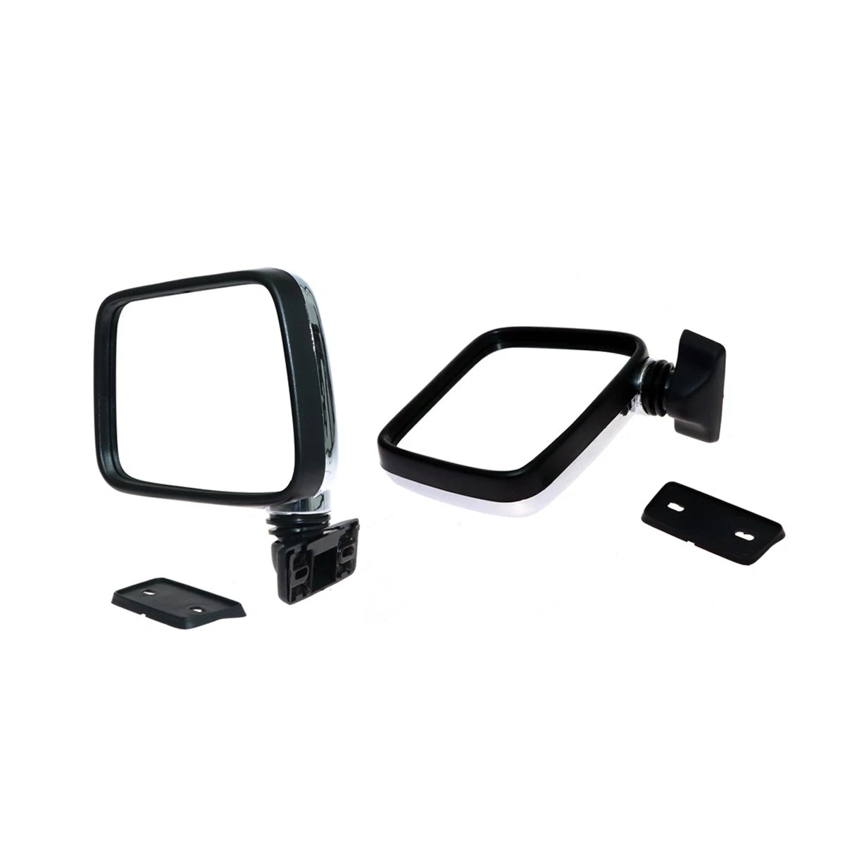 Chrome Side Door Mirror Pair for Isuzu Faster-Z Pickup (1980–1990)