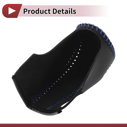 1Pc Gear Shift Knob Cover for Nissan Murano (2009–2013) Black Blue Faux Leather