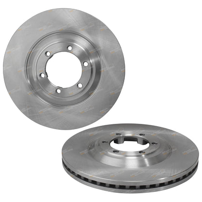 2 Front Disc Brake Rotors for Isuzu MU-X (2013–2020) RWD 4X4