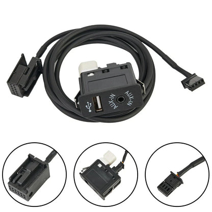 OEM USB AUX Interface Panel for BMW E39 E53 X5 Z4 E85 E86 X3 E83 Fitment