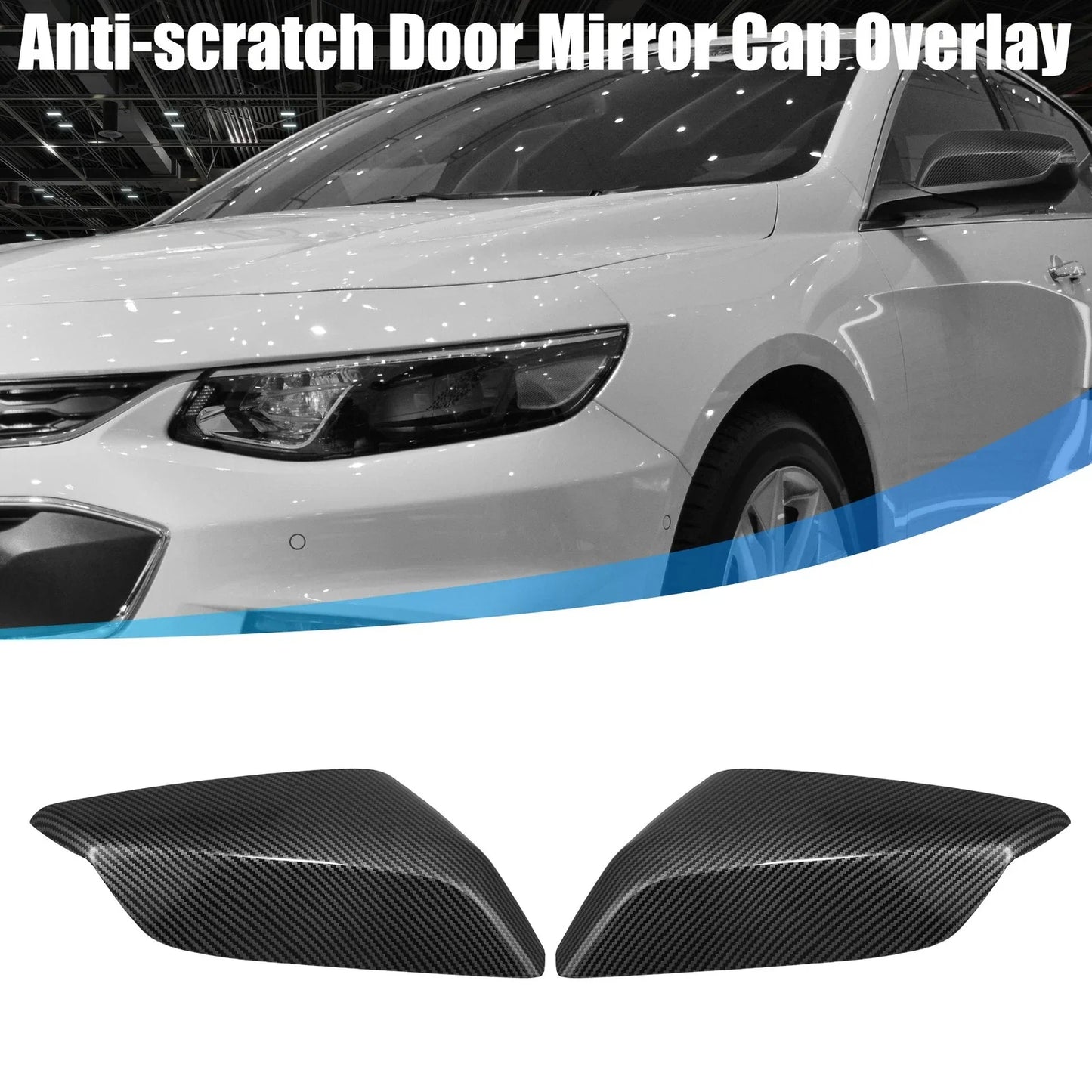 Rearview Mirror Cap Carbon Fiber Pattern for Chevrolet Malibu (2016-2020)