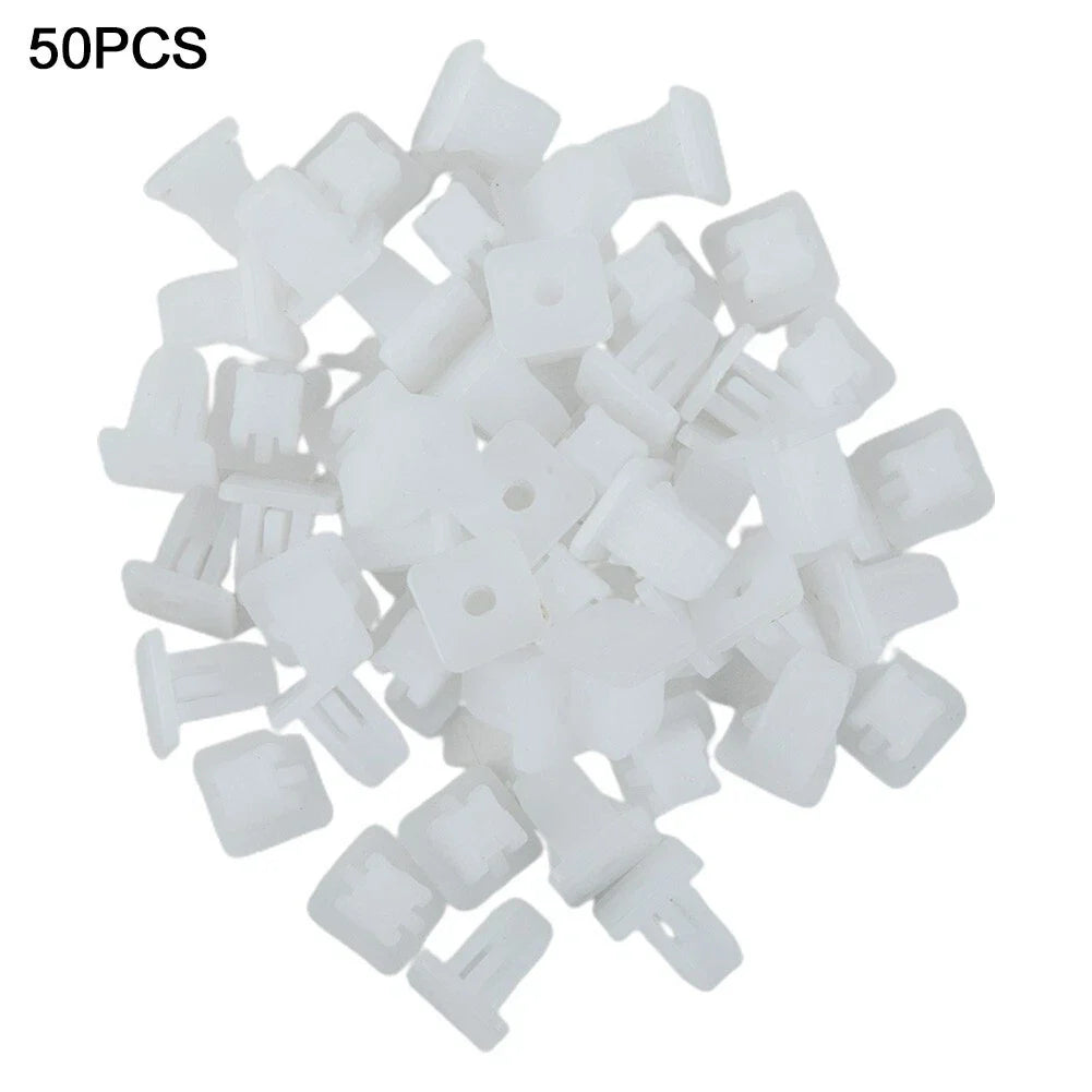 Square Fasteners Retainer Fender 50pcs Car-Door Trim Panel Push Rivet Clips