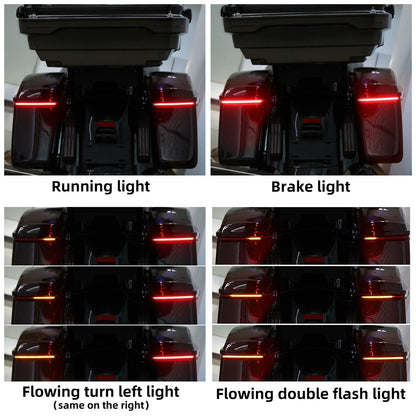 LED Saddlebag Brake Red Lights for Harley Street Road Glide (2014-2024)