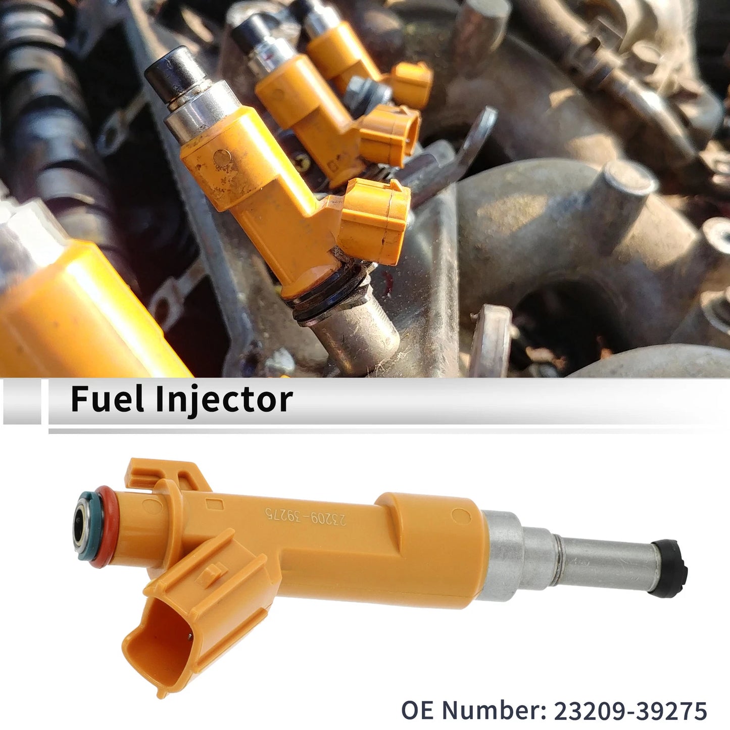 Fuel Injector No. 23209-39275 for Lexus NX200t (2015–2017) 1 Pc Yellow