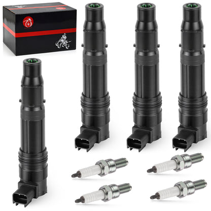 Set of 4 Iridium Spark Plugs for Kawasaki Ninja ZX-14/R, ZX-10R
