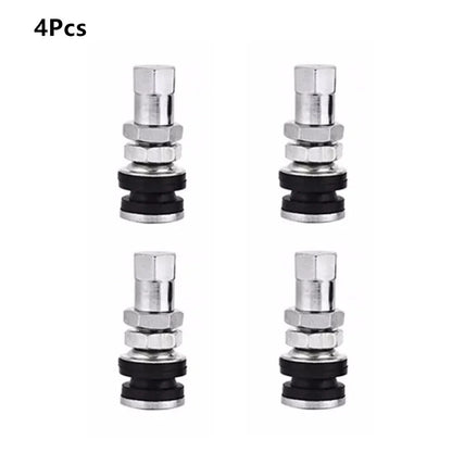 4 Pcs Metal Tubeless Tire Valve for Car TR161 Wheel Rim (No Year Specified)