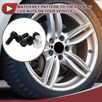 Set Wheel Lock Lug Nut Anti-theft Key Socket M14������1.25 Bolt for BMW