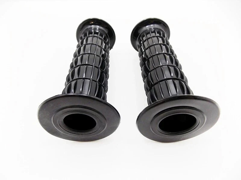 Black Hand Grip Set for Kawasaki KH400 (1976-1978) - Left & Right Pair