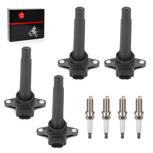 4pcs/set Ignition Coils w Spark Plug for Yamaha UP1800