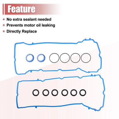 Engine Valve Cover Gasket Set for Chrysler Dodge Jeep (Fits 2005-2010)
