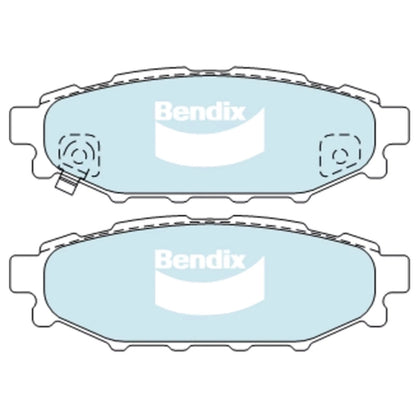 Set of 4 Rear Disc Brake Pads for Subaru XV (2012–2017)