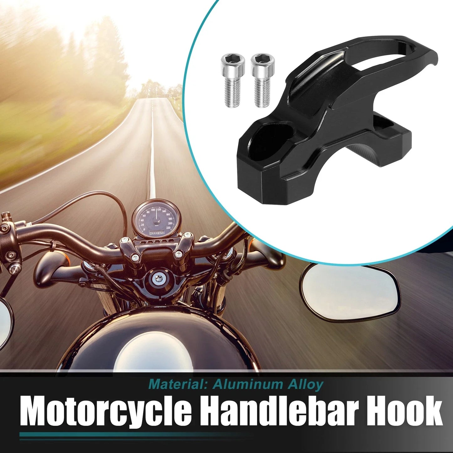 Motorcycle Handlebar Hook Set for Honda PCX160 (2012-2023) - Black