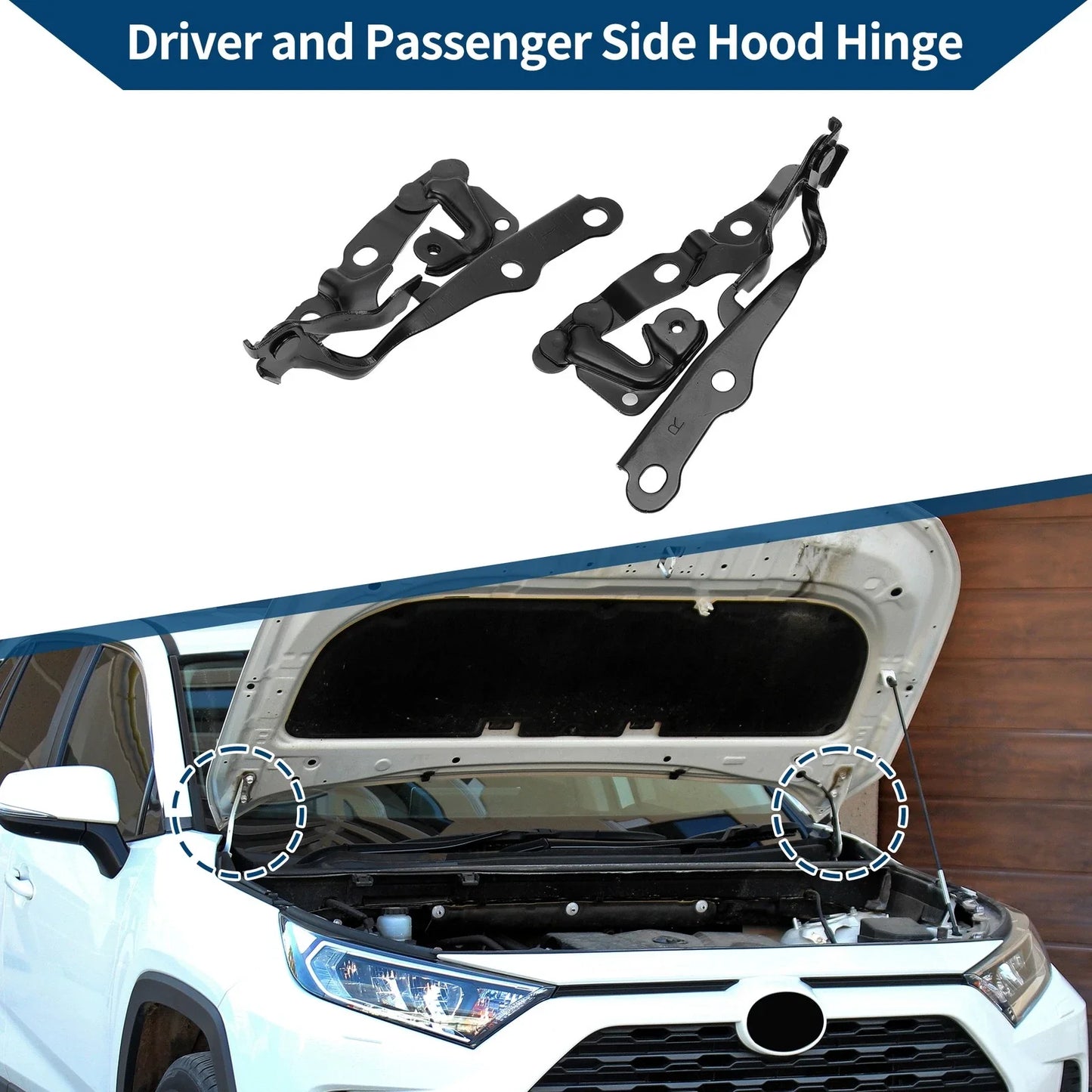 Hood Hinges for Lexus ES350 Front Bonnet Bracket (2007-2012) - 1 Pair