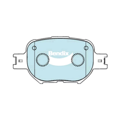 Set of 4 Bendix Front Disc Brake Pads for Toyota Corolla (2001–2007)