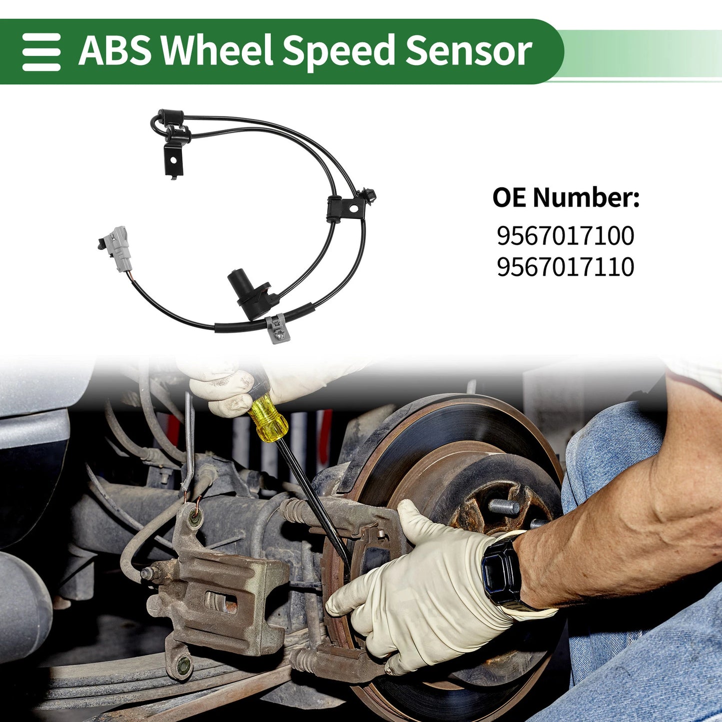 ABS Wheel Speed Sensor for Hyundai Matrix (2001–2010) No. 9567017100/9567017110