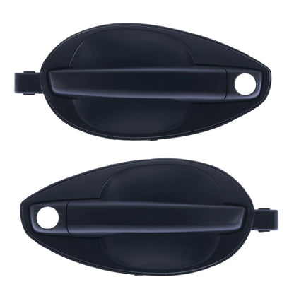 2 x Front Left & Right Outer Door Handle Black for Hyundai Tiburon (2003–2008)