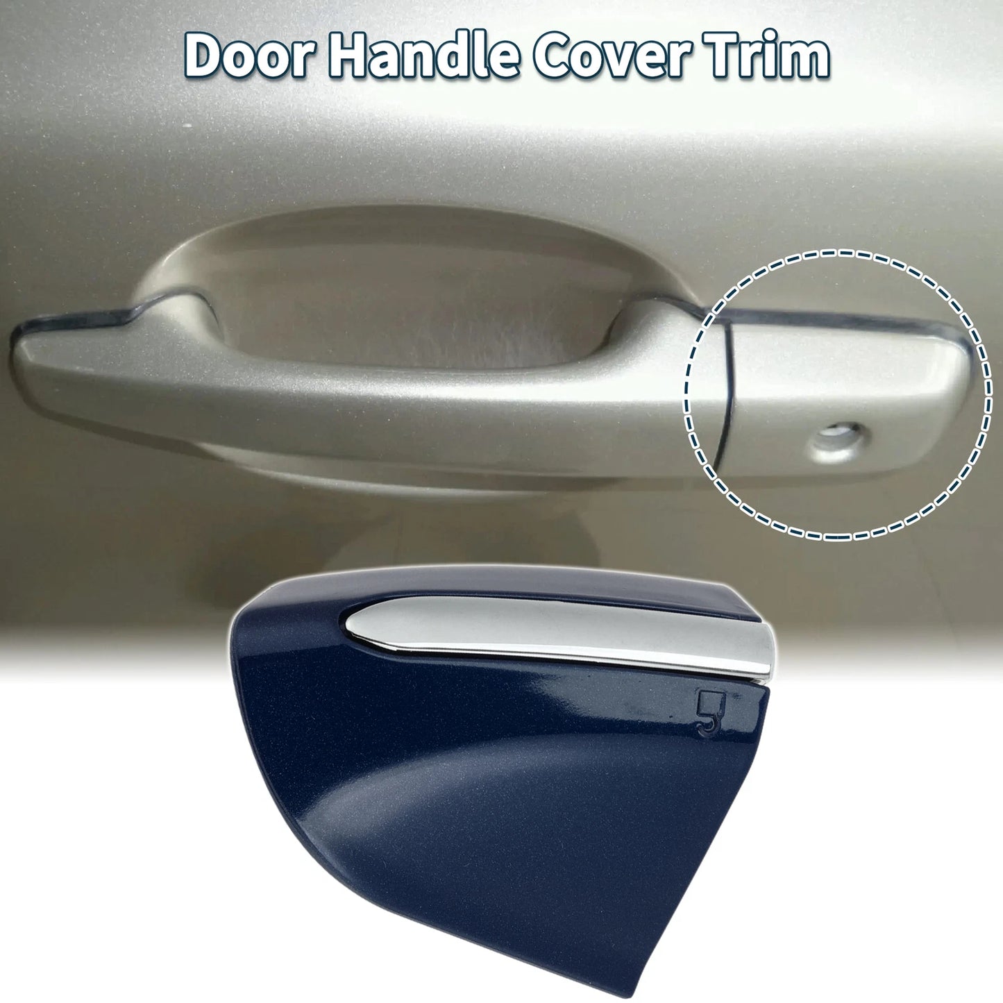 Front Left Door Handle Cover Trim for Ford Mondeo Edge Taurus (2013–2020) Blue