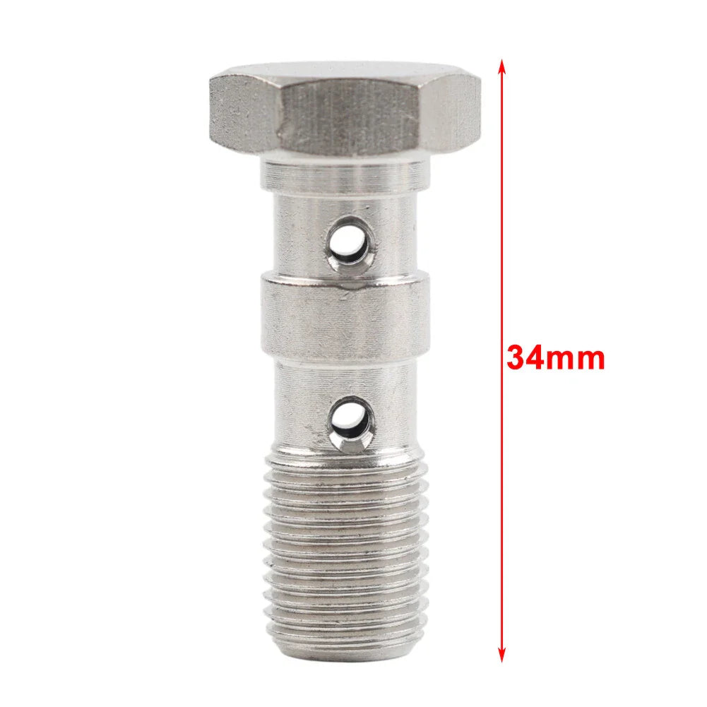 Stainless Double Banjo Bolt 3/8x24 AN3 Brake Adaptor for Car Model