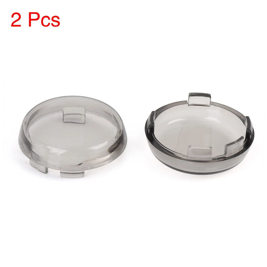 2 x Motorcycle Turn Signal Light Indicator Lens Cover Smoked Color for Harley