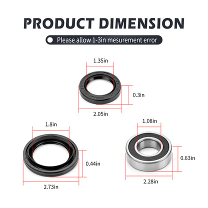 Rear Brake Panel Bearing & Seals Kit for Yamaha Big Bear 250 400 (1985–2006)