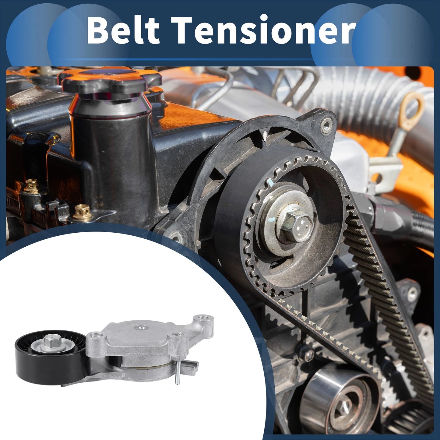 Belt Tensioner for Citroen C1 (2005–2014) No. 9640053280/5751F9 Metal