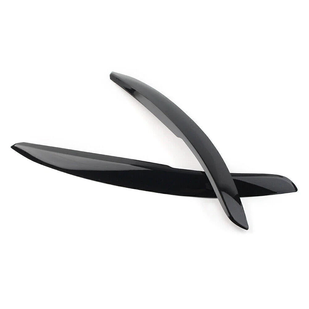 Headlight Eyebrow Cover Trim for VW Polo Mk5 6R 6C (2011-2017) Glossy Black