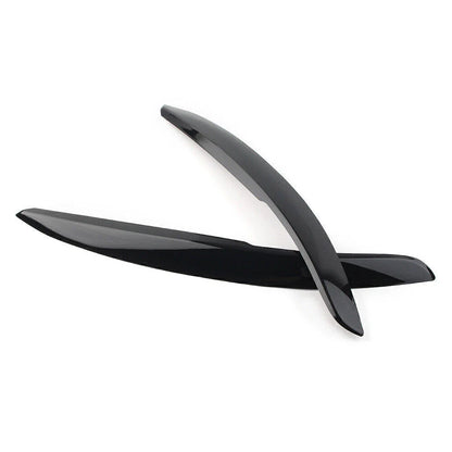 Headlight Eyebrow Cover Trim for VW Polo Mk5 6R 6C (2011-2017) Glossy Black