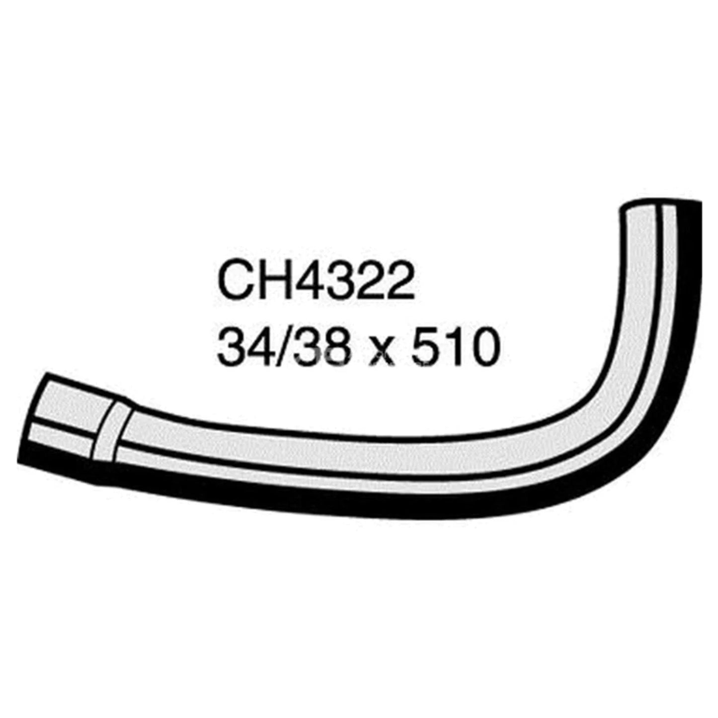Pipe to Engine Radiator Hose for Toyota Hiace TRH201/TRH221/TRH223 (2005–2018)