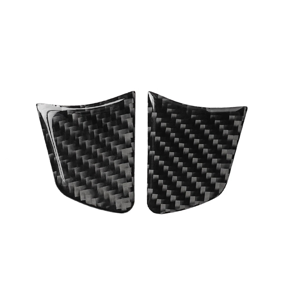 Red Carbon Fiber Interior Door Lock Button Cover Trim for Audi TT TTRS (2008–2014)