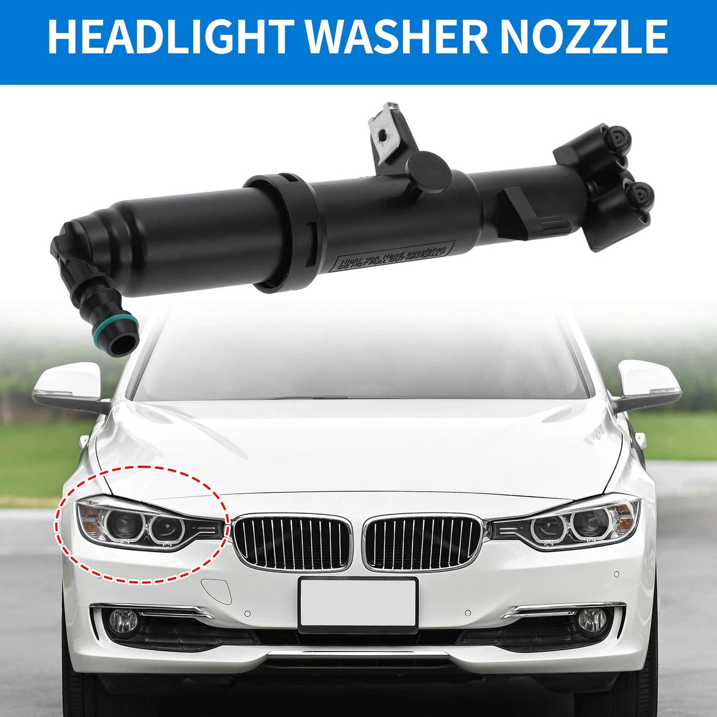 Front Right Headlight Washer Nozzle for Mercedes S63 AMG (2007–2010) No. 2218601447