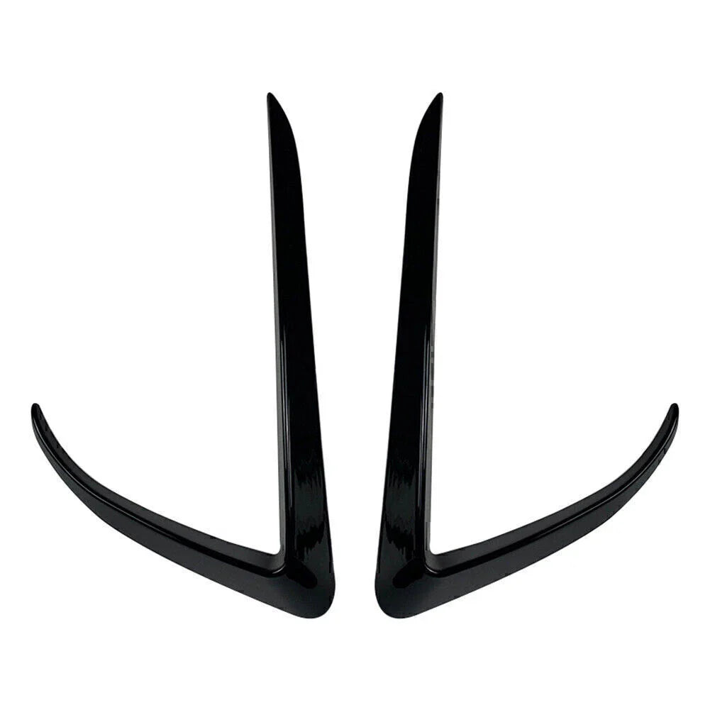 Black Front Fog Light Eyebrow Cover Trim for Tesla Model X (2015-2020)