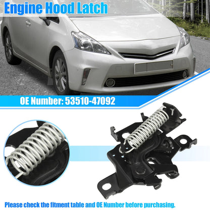 Hood Latch Lock Replacement for Toyota Prius (2010–2015) 53510-47092 Black