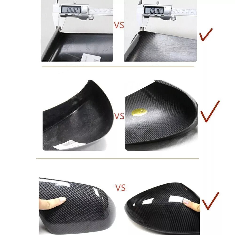 1 Pair Carbon Fiber Mirror Covers for Tesla Model 3 (2017-2023)