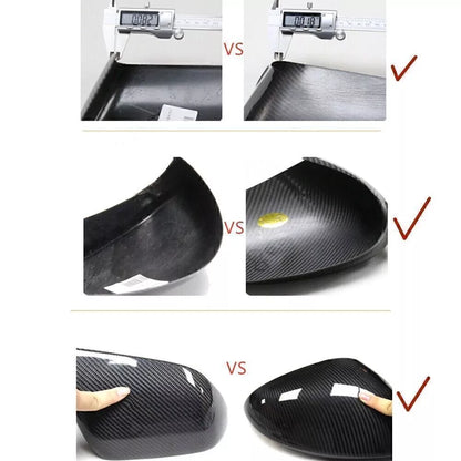 1 Pair Carbon Fiber Mirror Covers for Tesla Model 3 (2017-2023)