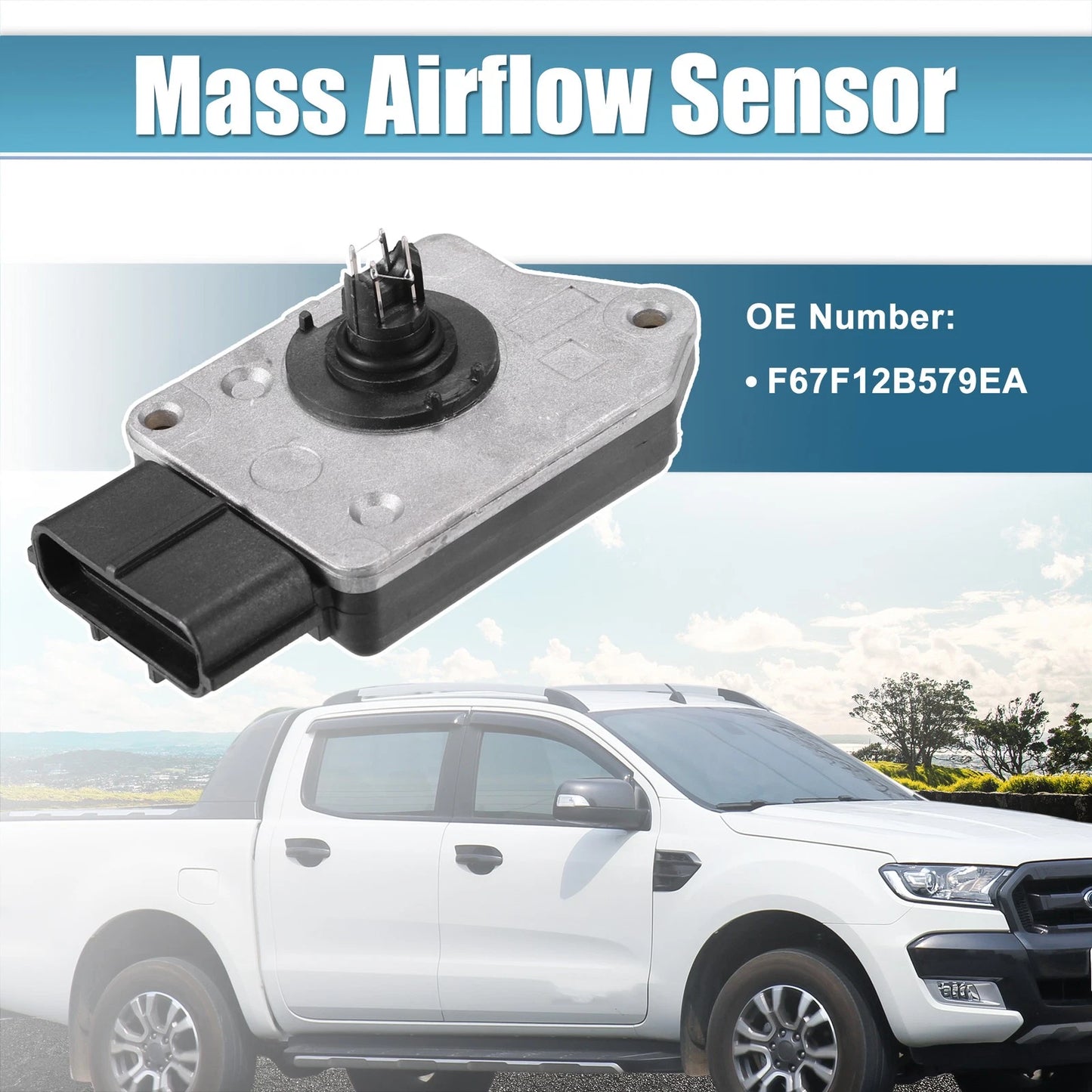 Mass Airflow Sensor No.F67F12B579EA for Ford Aerostar (1996–1997)