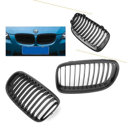 2X Black Front Grille for BMW E90 E91 LCI (2007–2013)