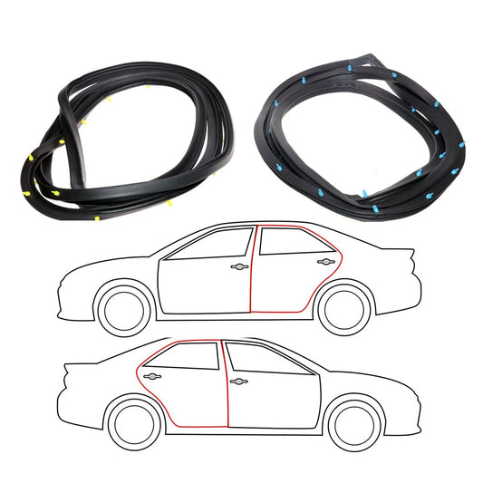 Rear Door Weatherstrip Seal for Mazda Familia 3rd Gen FA4 323 GLC MR90 1977-1980