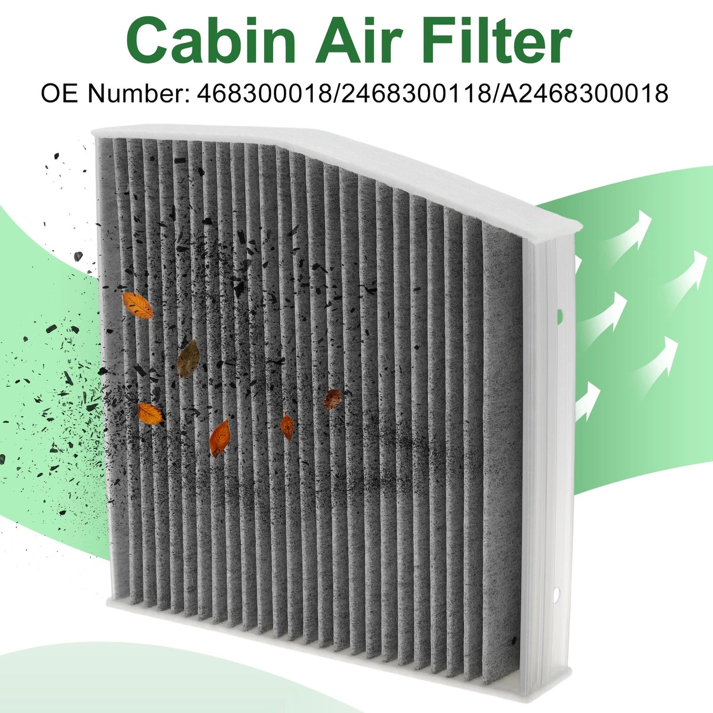Cabin Air Filter for Mercedes-Benz A-Class (W176) A 160 (2015–2018)