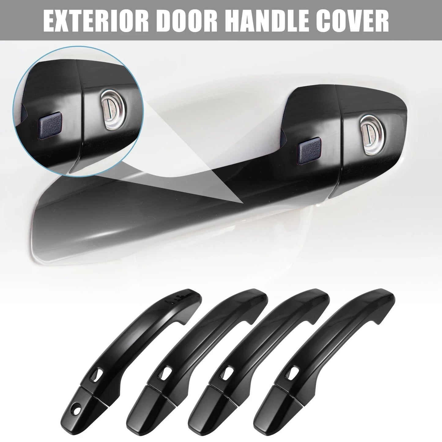 Car Exterior Door Handle Cover with Smartkey Cutout for Chevrolet (2010-2015)