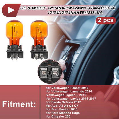 2Pcs Turn Signal Light Socket for Volkswagen Passat (2016) No. 12174NA