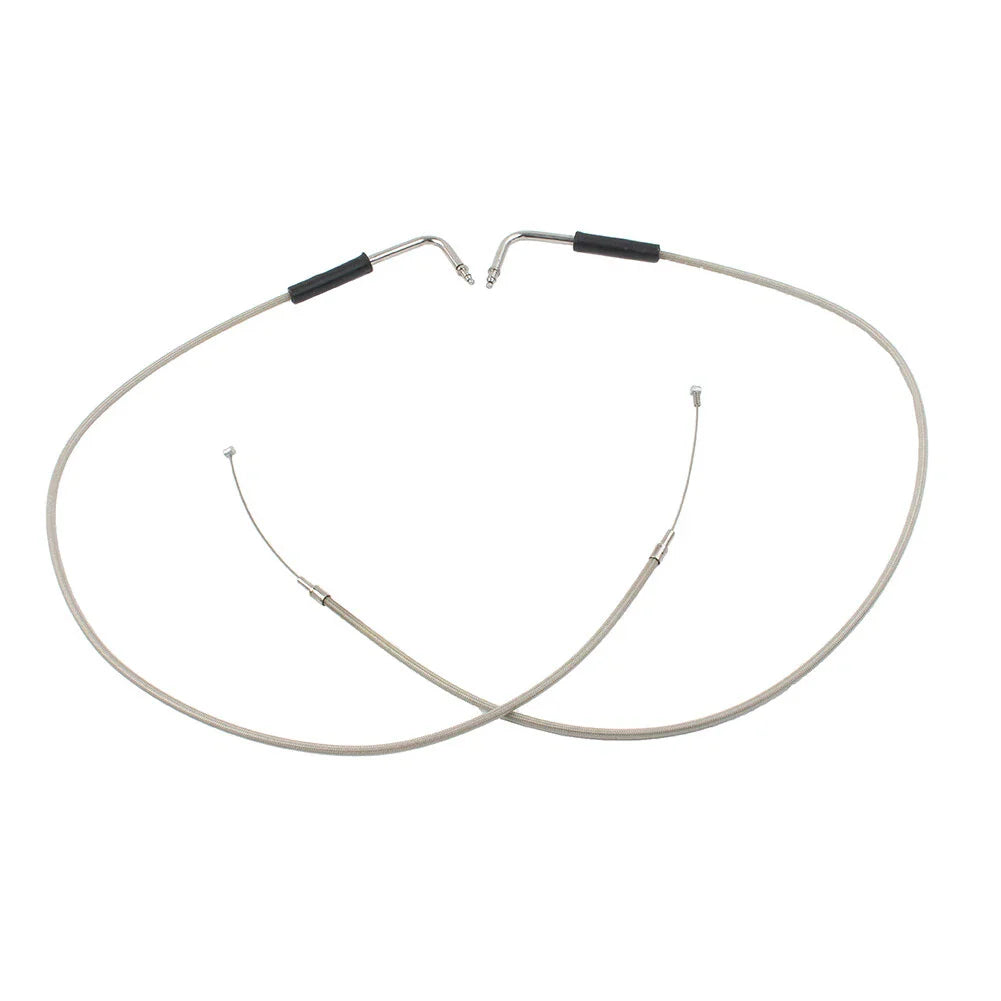 Stainless Steel Throttle Cable for Harley Sportster XL1200, 883, Dyna, Road King