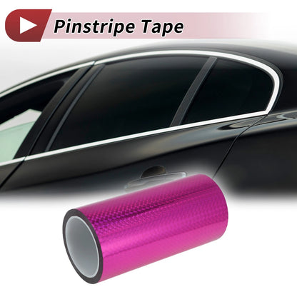 Pinstripe Tape 200mmx50m for Car Motorcycle Boat Laser Purple (1 Pcs)