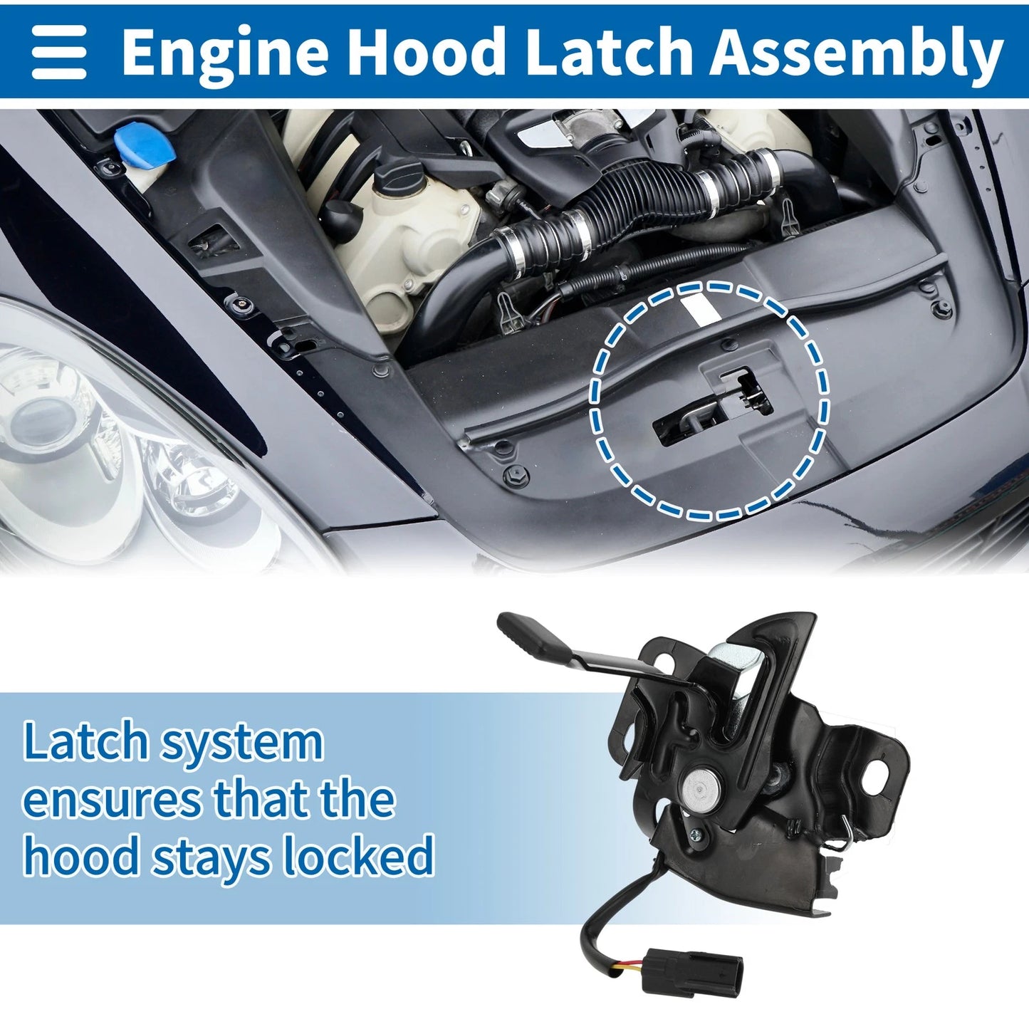 Hood Latch Assembly for Honda Civic (2006–2011) No. 74120SNAU01