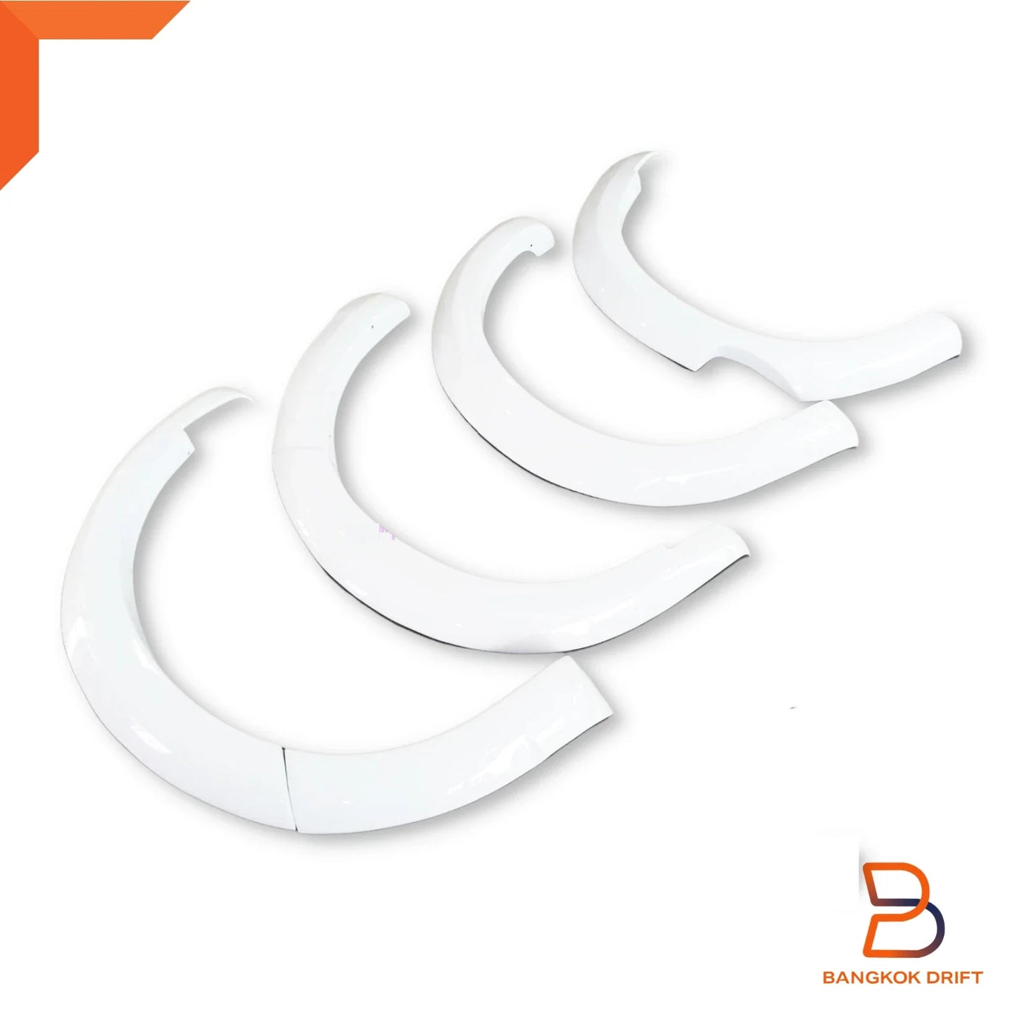 White Fender Flares for Nissan Navara NP300 D23 DX RX (2015-2019)