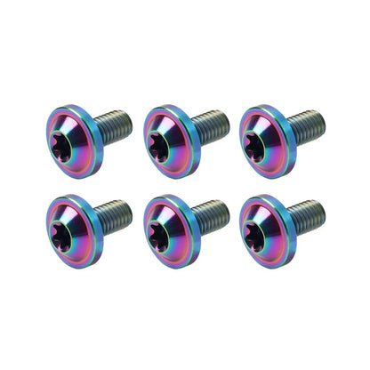 6pcs M5x15mm Universal Titanium Torx Head Bolts for Bike Motor