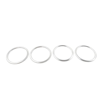 Silver Air Vent Outlet Ring Cover Trim for Chevrolet Camaro (2017-2022)