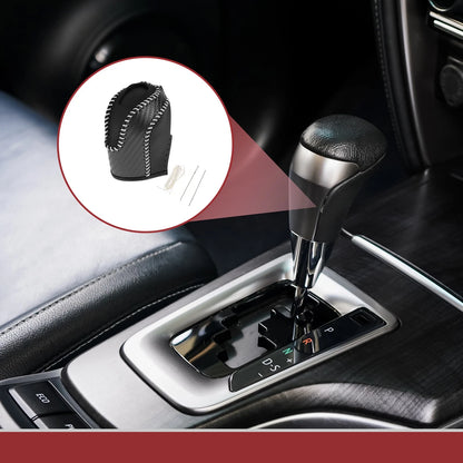 1Pc Gear Shift Knob Cover for Volkswagen Taos (2022–2023) Black Beige