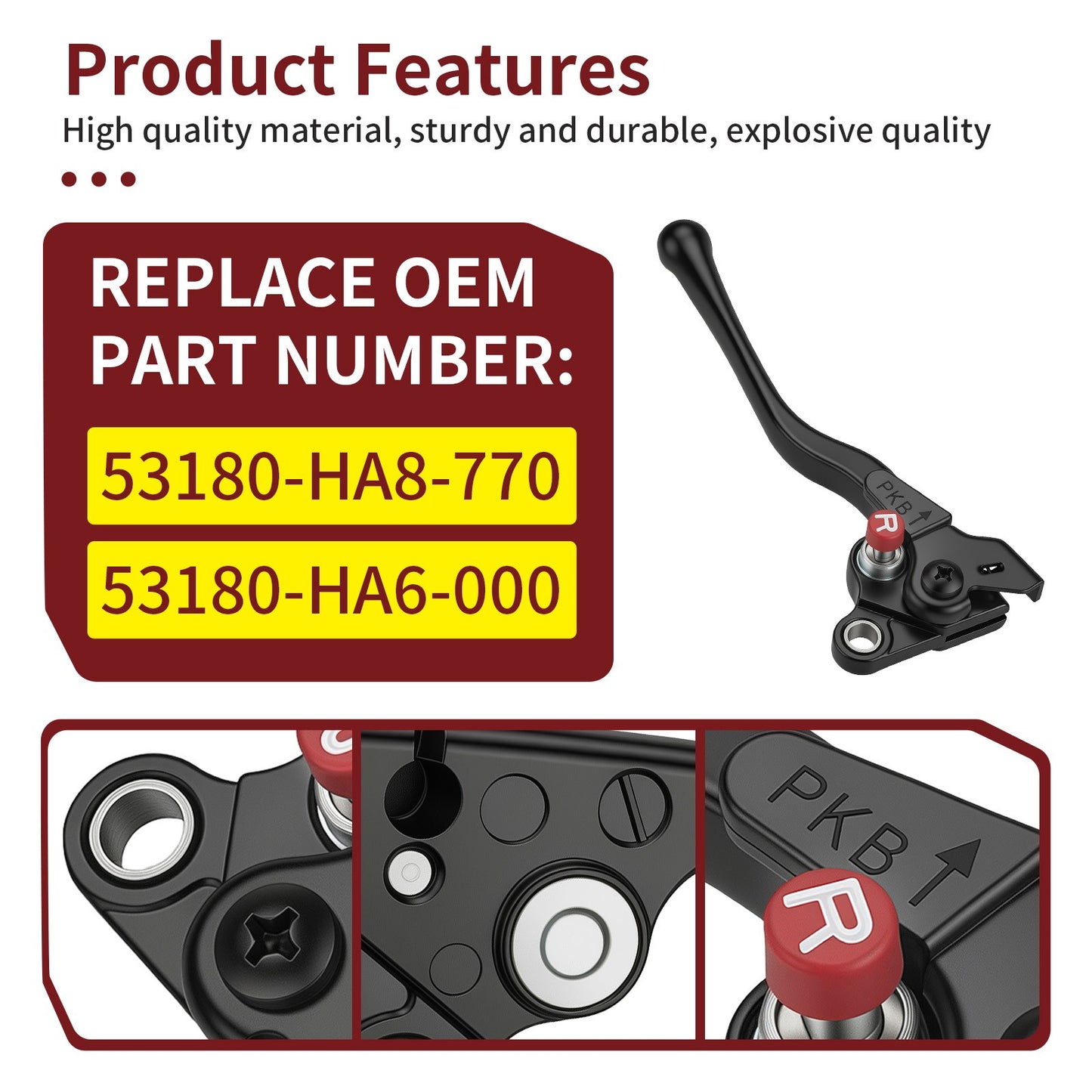 Left Hand Rear Brake Lever for Honda Foreman 500 (2012–2014)